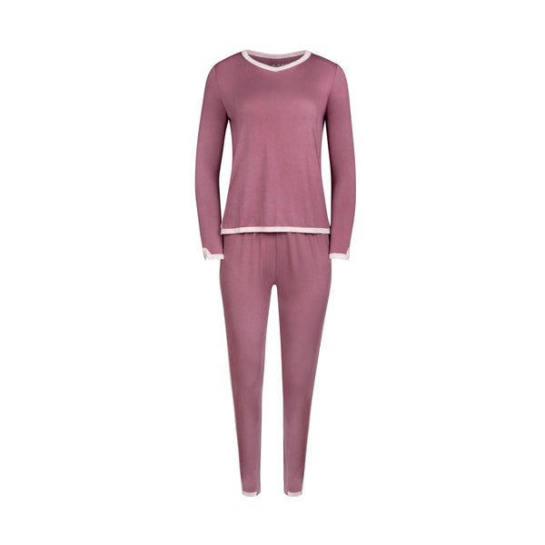 V-Neck Loungewear Rose Mauve