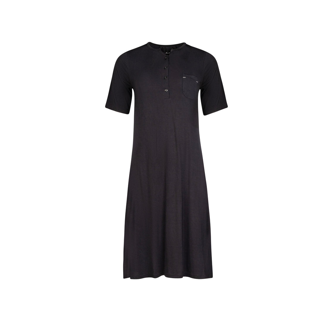 Short Sleeve Nightshirt Black