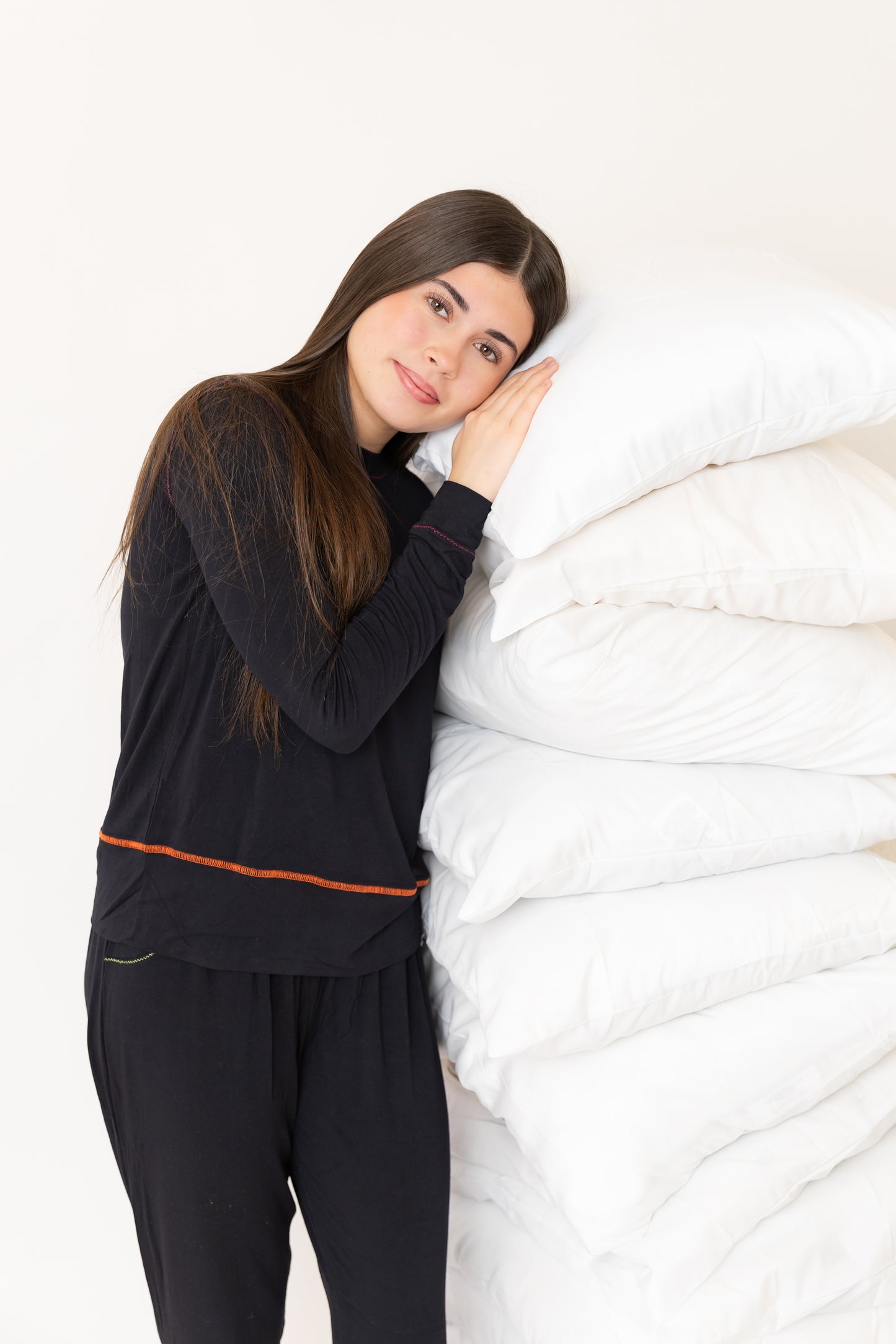 Black Neon Stitch Teen Loungewear