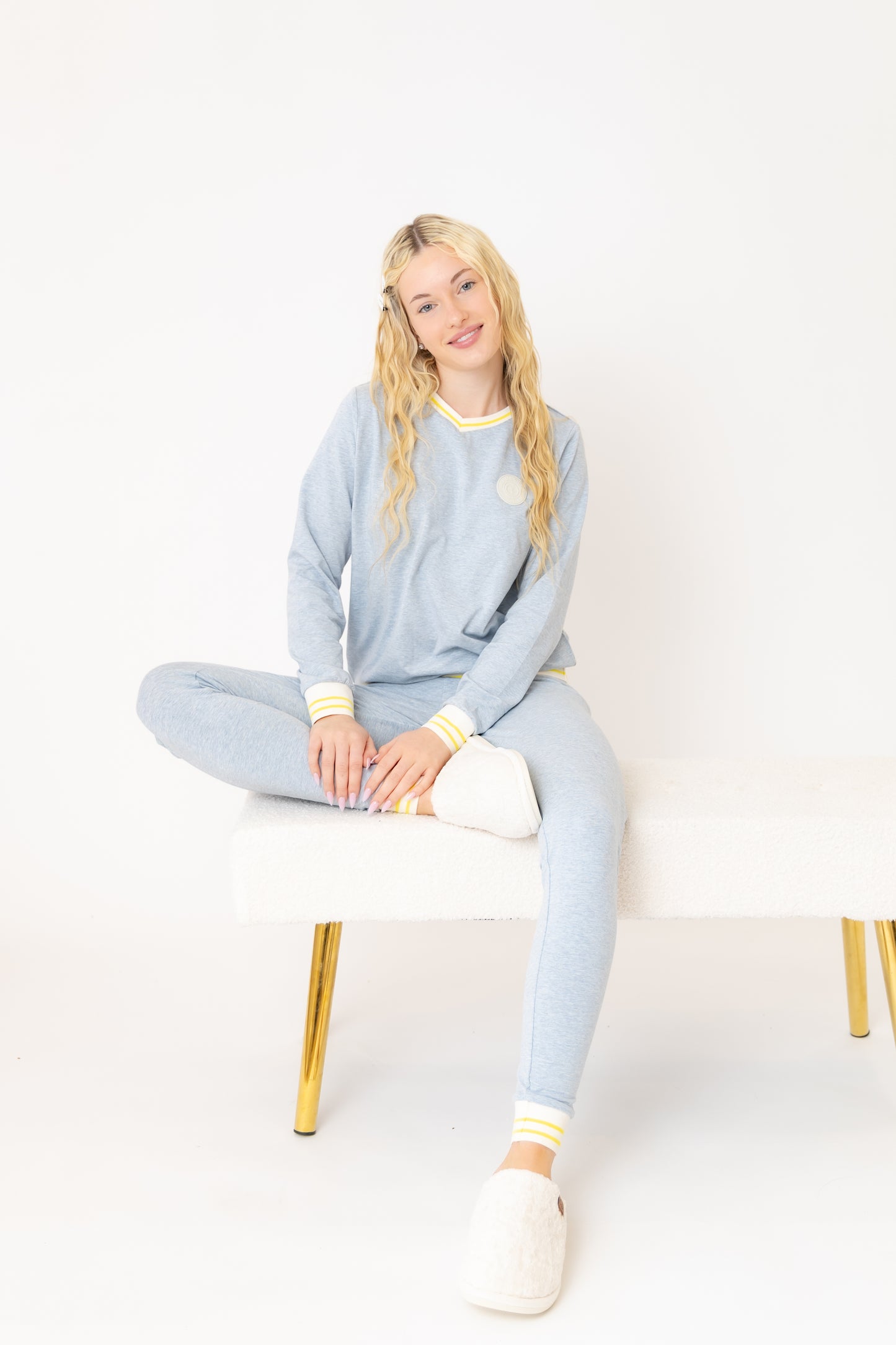 Varsity Loungewear Dusty Blue
