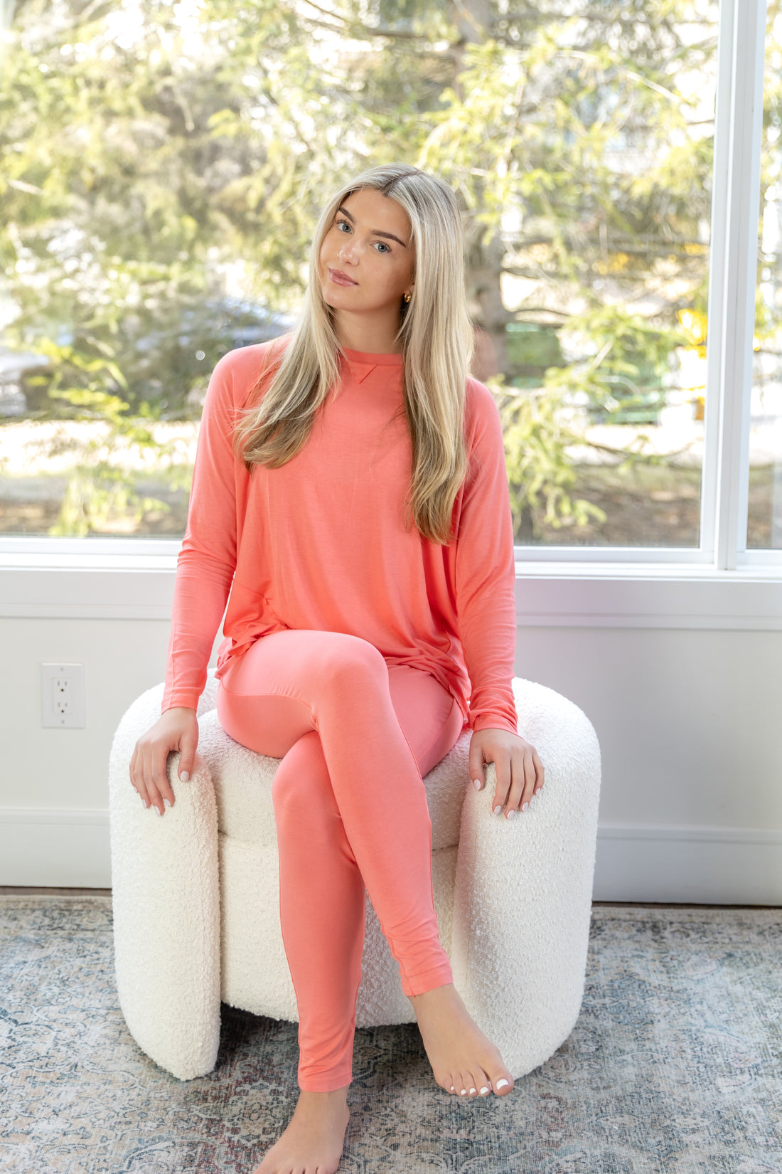 Coral Burst Teen Loungewear